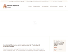 Tablet Screenshot of parkett-werkstatt.com